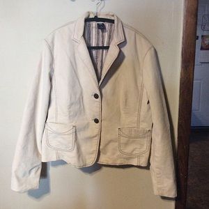 Women’s Gap Stretch Corduroy Jacket Ivory Size 16